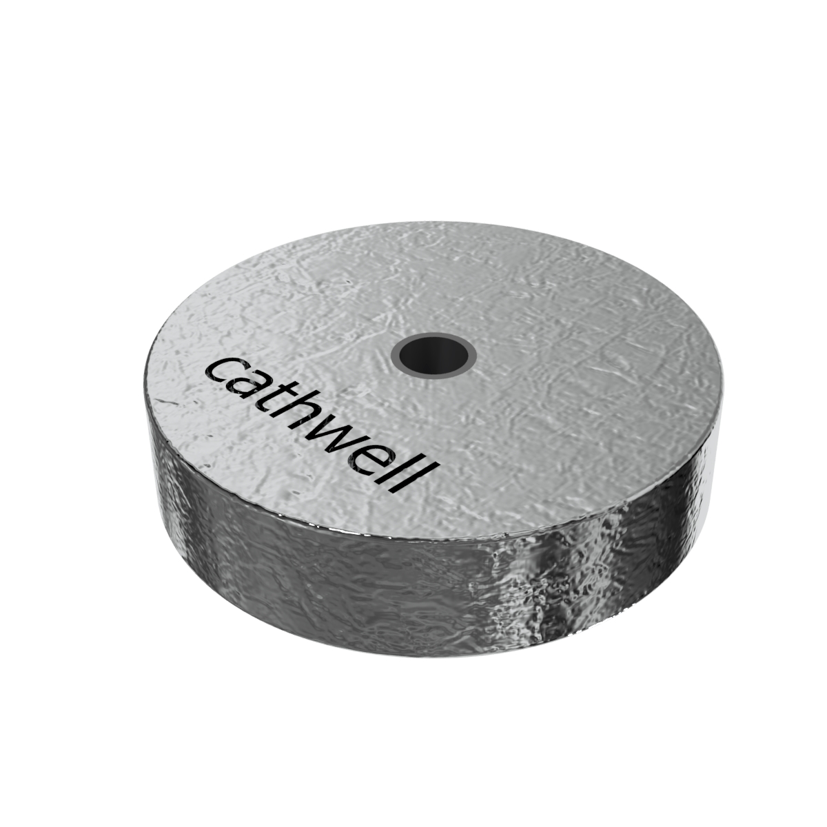 Zinc anode disc Ø100 x L25 with pipe insert - Cathwell